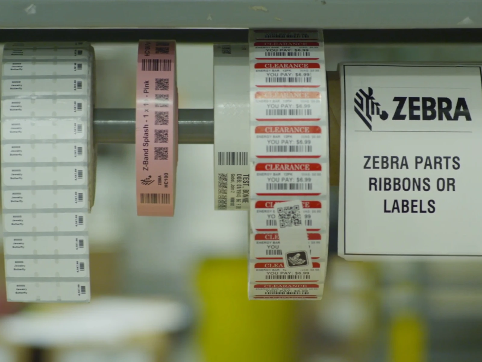 Etiquetas y ribbons compatibles con impresoras Zebra